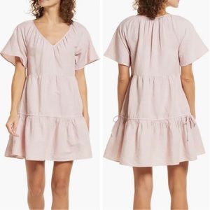 Madewell Linen Blend Lorelei Minidress